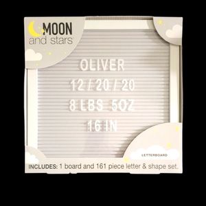 Moon and Stars Letterboard